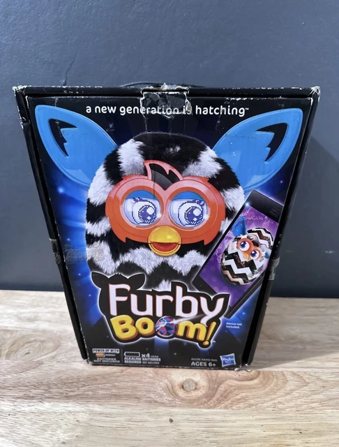 Hasbro 2012 2013 Furby Boom Furbling Zigzag Stripes Interactive Working With Box