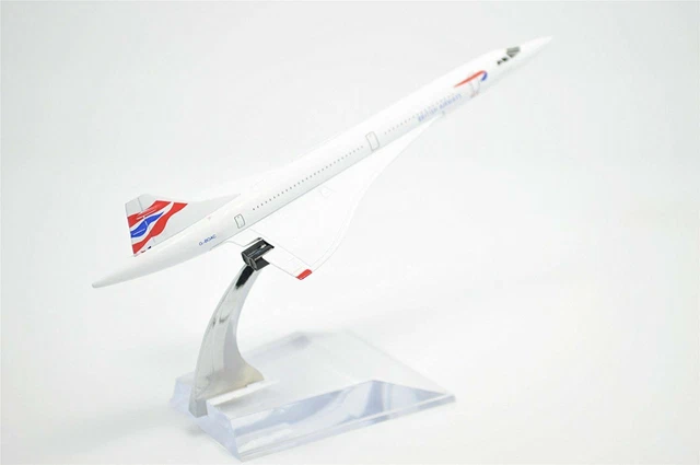 BA CONCORDE MODEL, Airplane Model Aircraft G-BOAC Union Flag British ...