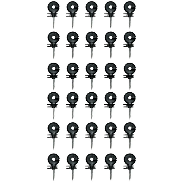 30 Pcs Corner Post Insulators Screw Electric Fence Electronic