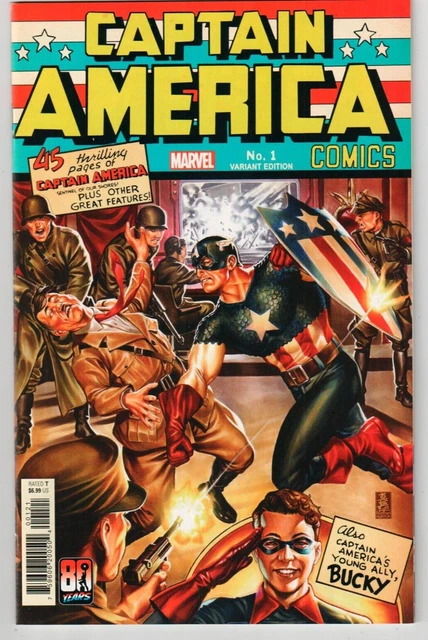 CAPTAIN AMERICA ANNIVERSARY TRIBUTE #1 Mark Brooks Variant 2021 Stan Lee Kirby