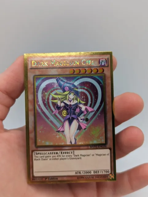 Yu-Gi-Oh Trading Card Dark Magician Girl MVP1-ENG56 Gold Rare 1st Edition NM
