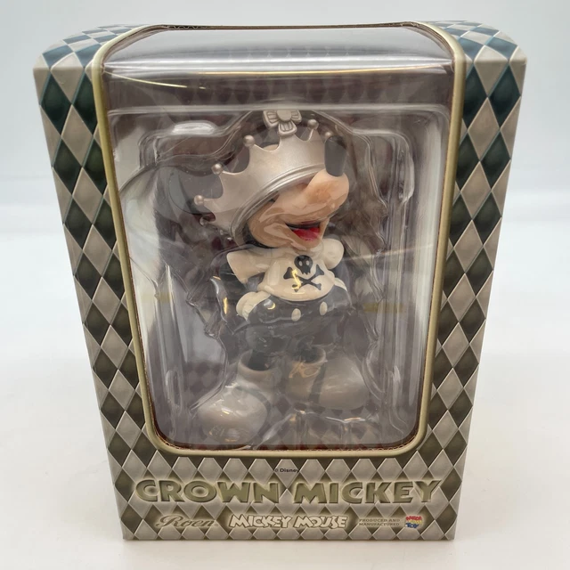 MEDICOM TOY VCD Disney Crown Mickey Mouse PVC Pintado Figura Japón