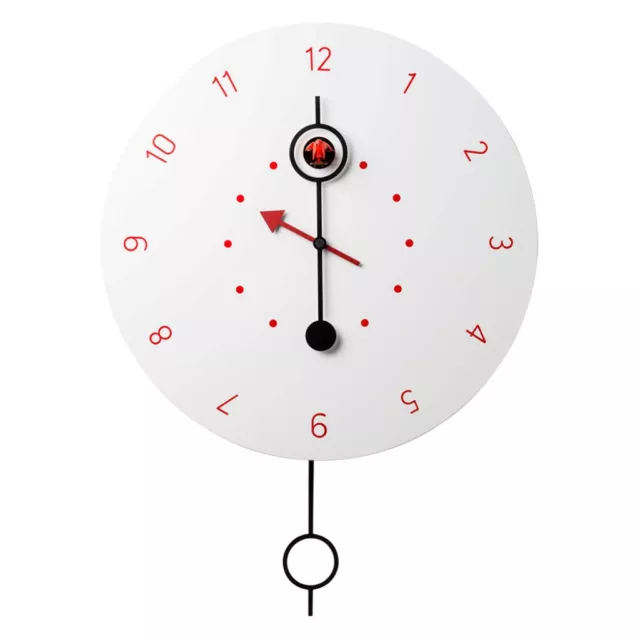 CI PASSO bianco numeri rossi  Straordinario orologio a cucu Domeniconi