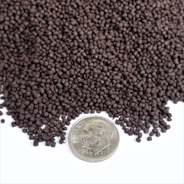 Floating & Sinking Blackworm Pellets with Color Enhancers & Vitamins. Apx. 1mm
