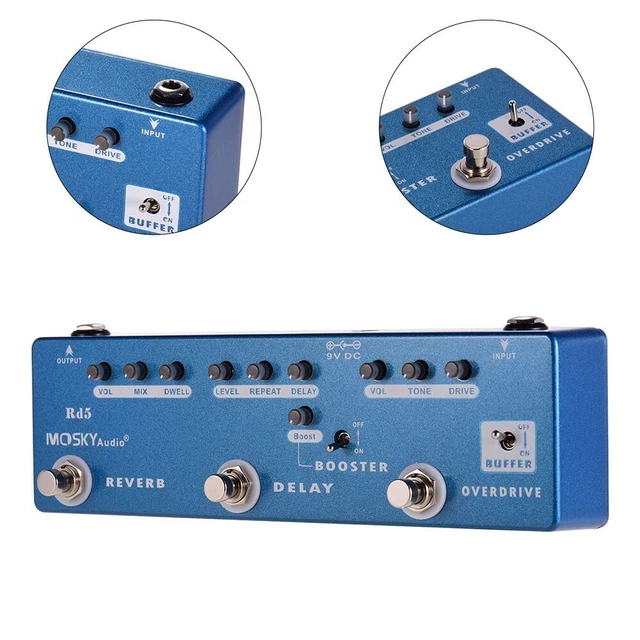 Unleash the Full Potential of Your Guitar MOSKYAudio MultiEffects Pedal