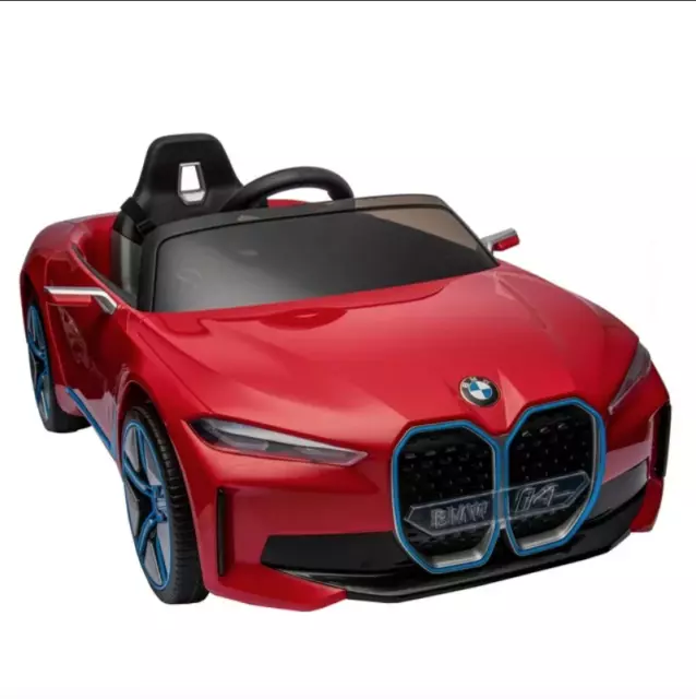 12V BMW i4 License 3 Speed Electric Kids Ride on Car Toys w/Remote LED Bluetooth 2