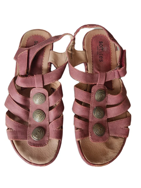 SOFTLITES WOMEN Softlites Beige Toe Post Sandal with Flowers 14.99 PicClick UK