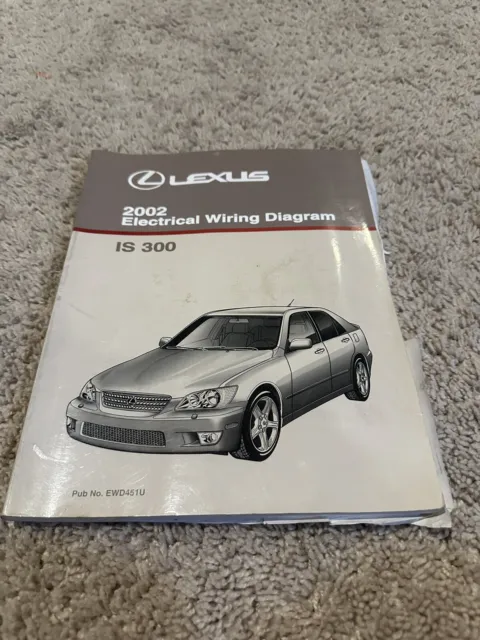 2002 Lexus IS300 IS 300 Electrical Wiring Diagram Service Shop Repair Manual x