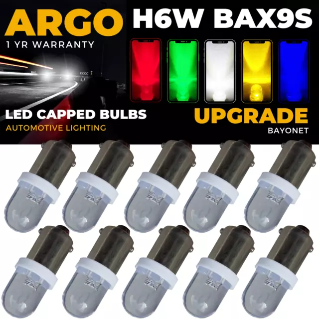 H6w 433 Bax9s Led White Side Light Xenon 1895 T4w Car 434 T11 Interior Bulbs 12v