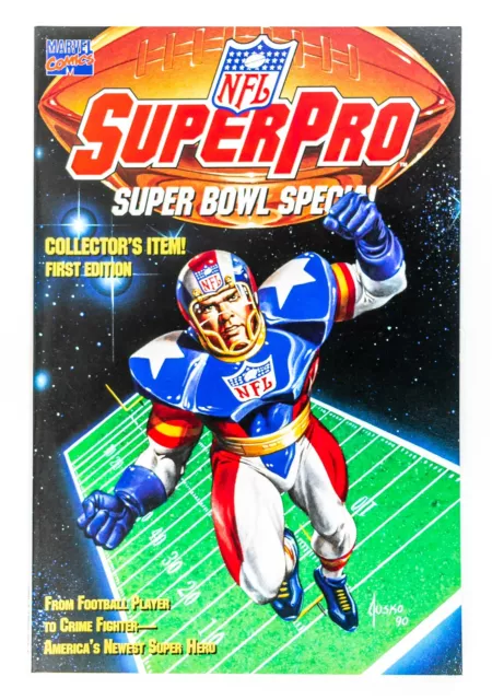 NFL SuperPro Super Bowl Special (1991 Marvel) Collector's Item! Joe Jusko Cvr NM