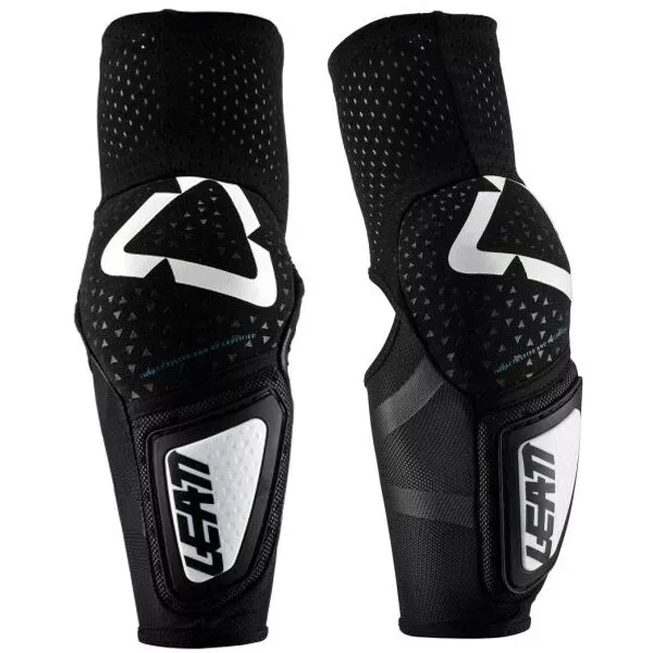 Neu Youth Leatt ELBOW GUARD 3DF HYBRID WEISS/SCHWARZ JUNIOR Motocross ATV