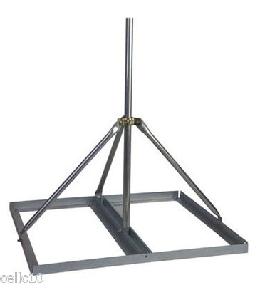 Non-Penetrating Antenna Mast Roof Mount with 1.66" x 30" Mast - EZ NP-30-166