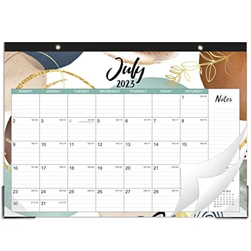 Desk calendar 2023 2024 jul 2023 dec 2024 18 months large desk 