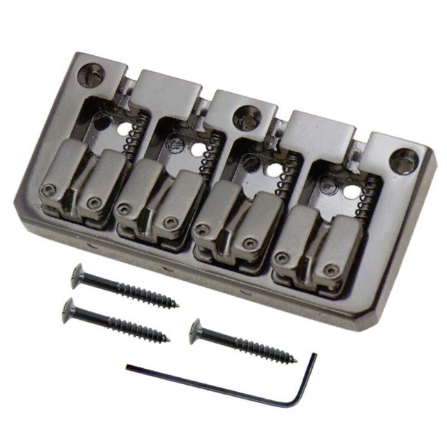 4-String Bass Guitar Bridge w/ Key Screw for Parts Accessories