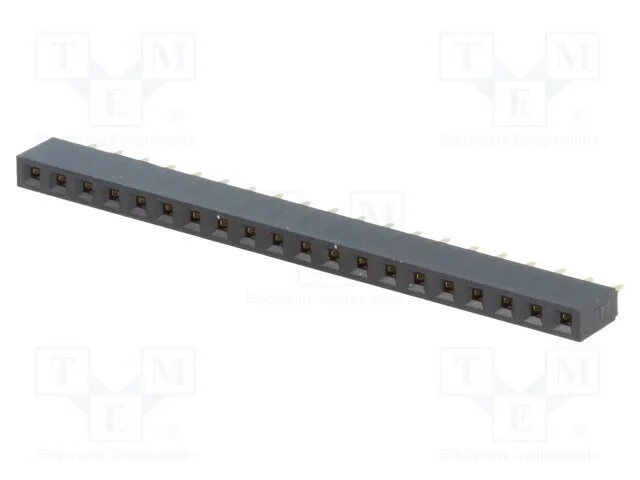 Conector Suave Tht Pin: 20 1x20 Conexiones TT. 3mm 2,54mm Recto 3A ZL305-20
