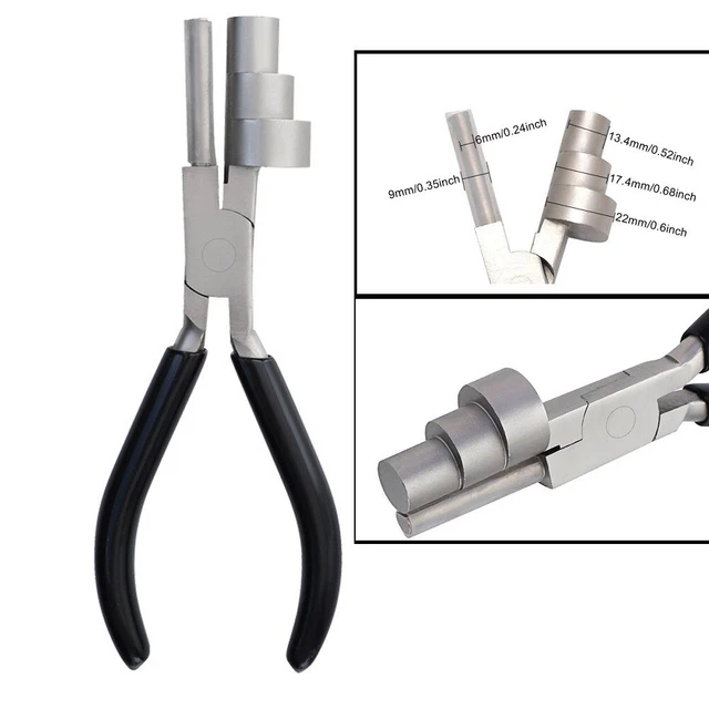 Pinze Rotonde Concave, Strumenti Di Piegatura Del Filo, Pinze In Acciaio, Pinze Ad Anello Per Gioielli Fai Da Te, Artigianato, Hobby, Progetti - Foto 10