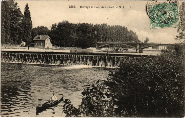 CPA Creteil Barrage et Pont (1348440)