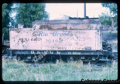 D&RGW W462 Water Tank made from old tender Aug 1968 ORIGINAL KODACHROME SLIDE