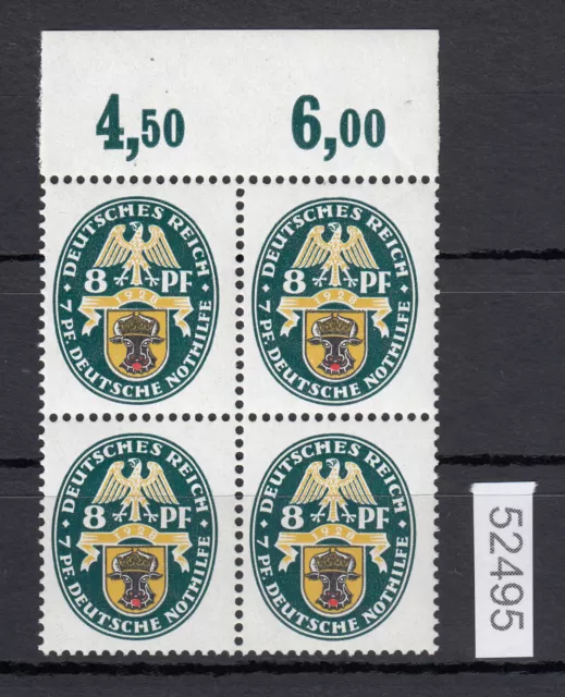 DR 1928, Mich.-Nr.: 426 X **  Oberrand  4er.-Block