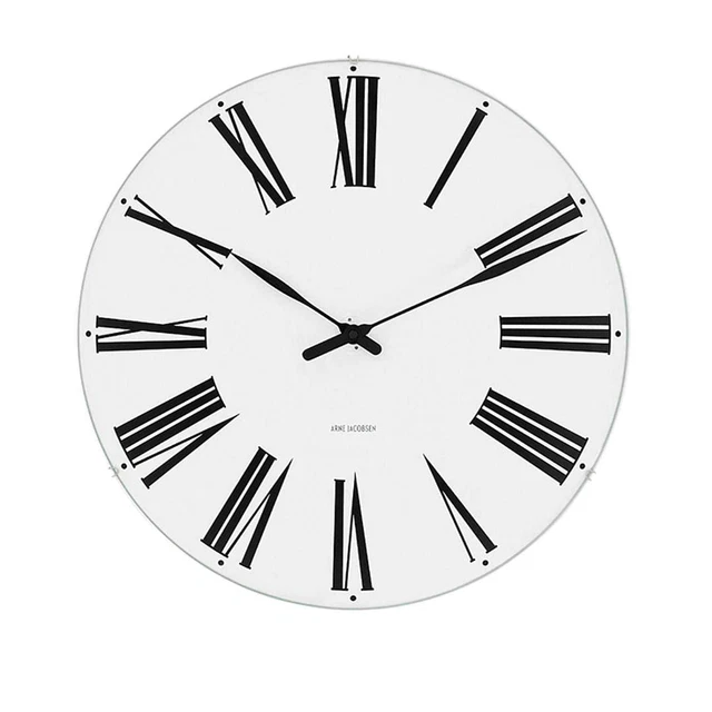 Arne Jacobsen 43642 Romanzo 29CM Bianco Dial Muro Orologio