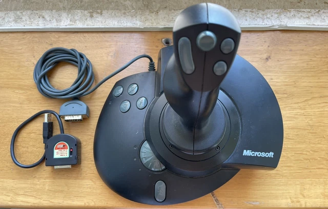 MICROSOFT SIDEWINDER FORCE FEEDBACK PRO 96755 + adattatore C ,cloche volo