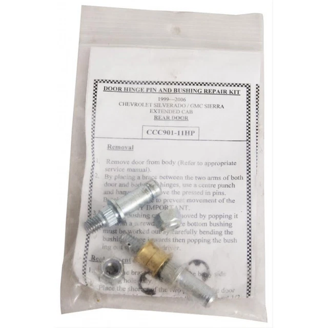 For Chevy Silverado 2500 1999-2004 Door Hinge Pin & Bushing Kit | Rear