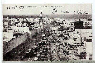 La Place of France Casablanca Morocco CPA Postcard 8006
