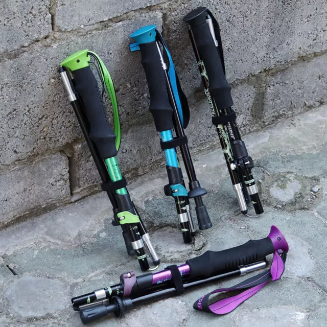 Trekking Poles Telescopic Stick Camping Hiking Tool Foldable Walking Sticks