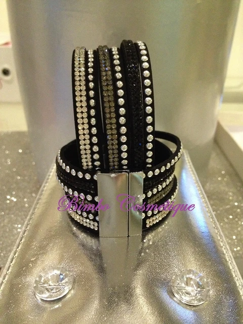 Bracelet bijou manchette pour femme chic argenté trois zig