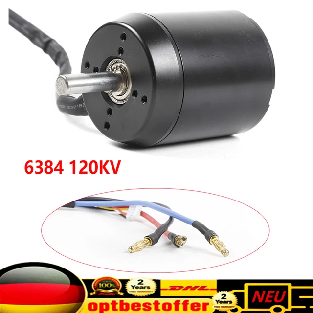 6384 120KV Sensored Brushless Motor ESC High Efficiency Für E-Scooter Skateboard