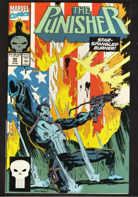 The Punisher #44--Flag Burner--1991 Marvel Comic Book