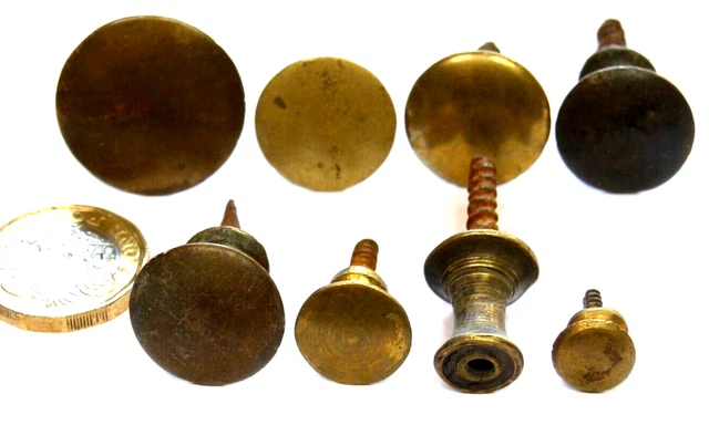 Nice Job Lot X 8 Antique Clock Furniture Handles Georgian Period 1760