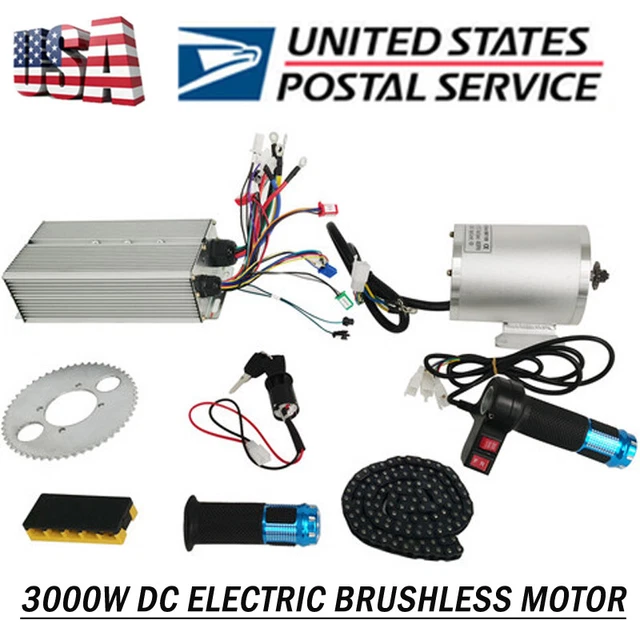 DC 72V 3000W Electric Brushless motor With Controller throttle For