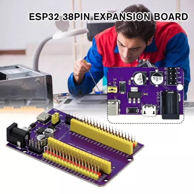 Breakout Board Expansion Board For ESP32 38pin Module Adapter Terminal F6B5