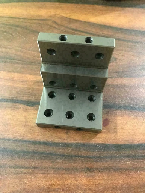 PIASTRA ANGOLARE 3x3x3" base a gradini, temprata di precisione con...