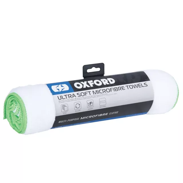Oxford Ultra Soft Microfibre Towels Pack of 6 Ideal for Motorcycle Motorbike