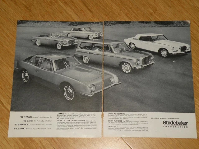 Magazine Ad - 1963 - Avanti - (two-pages)