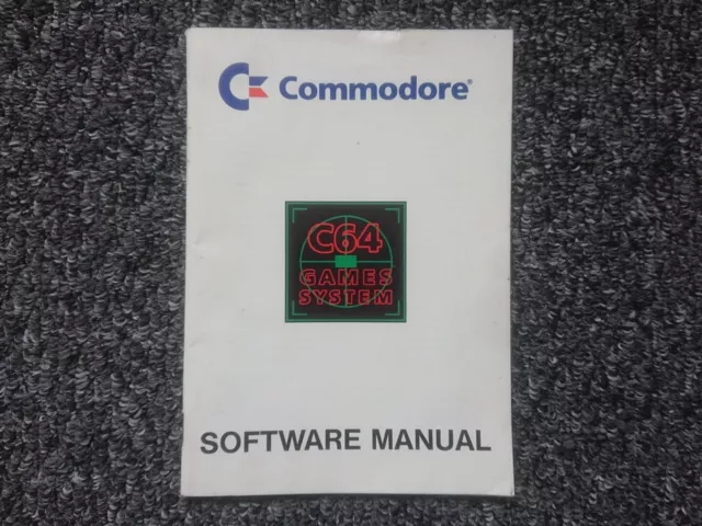 Commodore C64 Games System Software Manual - Free UK Postage