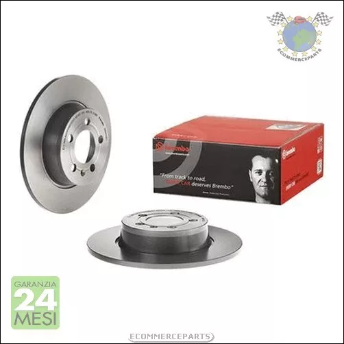 Kit coppia dischi freno Brembo Posteriore per AUDI A1