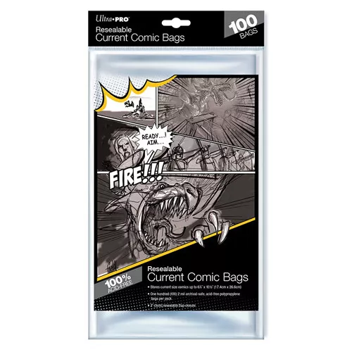 Ultra Pro Resealable Currewnt Comic Bags Or Ultra Pro Silver Comic Bags