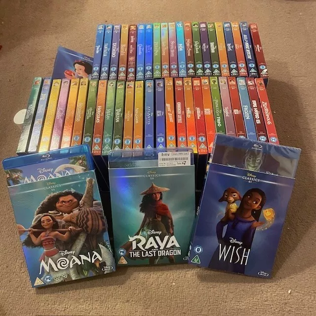 WALT DISNEY CLASSICS BLURAY DVD Collection (With Rare Sleeve Covers ...