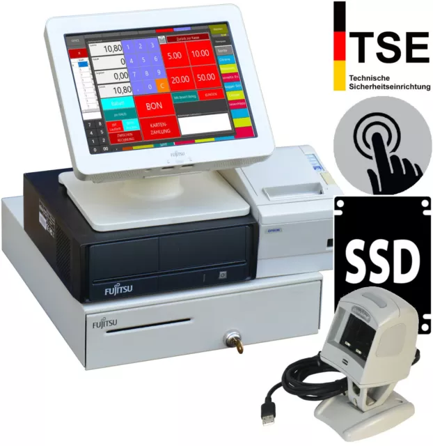 Tse Cash Register System Till Catering Touchscreen Bonprintr Epson TM88 Drawer