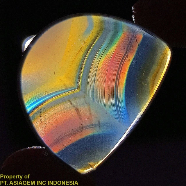 12ct 'A' Grade Rainbow IRIS AGATE ~Multi-Color Fire~ 1-of-a-kind ~100% Natural