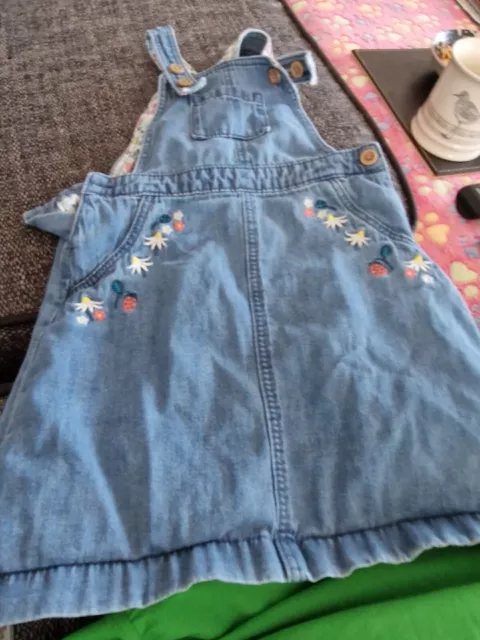 M & S Girl Pinafore Dress 18 To 24 Mth (X50)