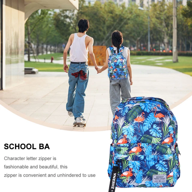 School Bag Backpack Mochila De Viaje Travel Bookbag Pearlescent 9