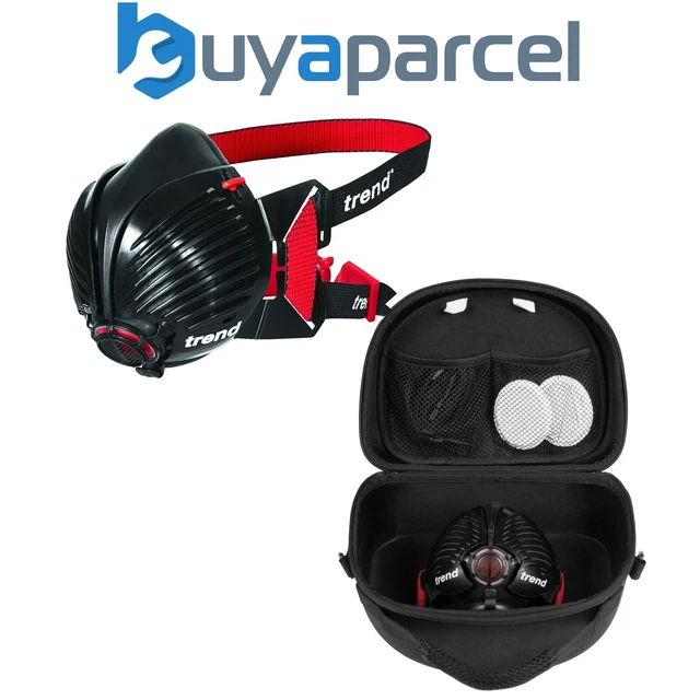 Trend STEALTH/ML AIR STEALTH maschera antipolvere mezza faccia media grande e custodia portaoggetti