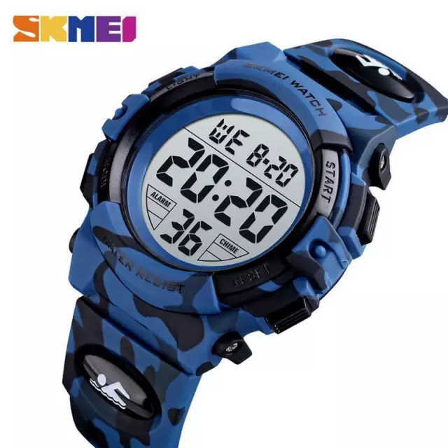 SKMEI 1548 Kids Sport Digital Watch 5bar Waterproof LED Watches For Boys Girls