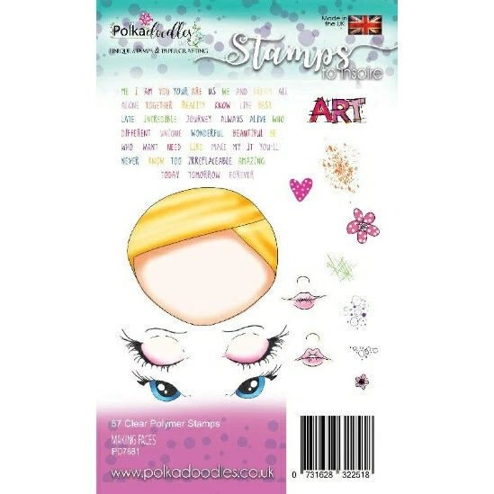 Polkadoodles Making Faces Clear Stamp Set