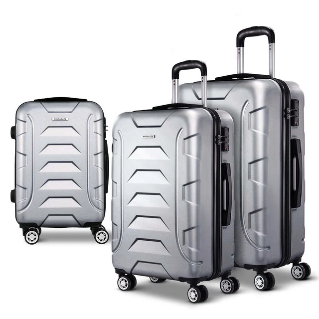 Wanderlite 3pc 20" 24" 28"Luggage Suitcase Travel Hardcase Trolley TSA Lock S...
