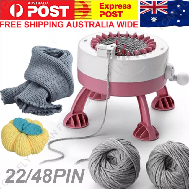 DIY Knitting Machine Smart Weaving Knit Rotating Kids Toy Scarf Sock Hat DF